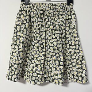 Daisy Skirt Reworked unfinished hem daisy print Print Women's Skirt